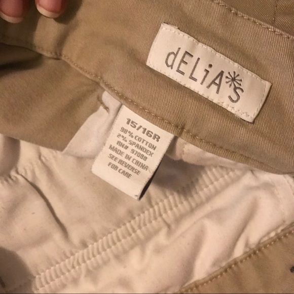 🤑5/$25🤑 Delias’s “Perry” Khaki Pants Size 15/16 - Picture 3 of 8